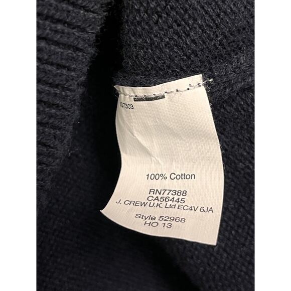 J‎ Crew Sweater Mens Large Blue Toggle Button Pullover Shawl Preppy Casual Knit - Picture 6 of 7